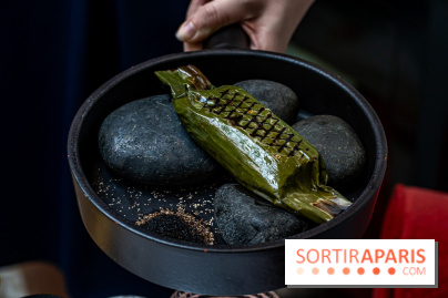 La Bauhinia par Quentin Testart au Shangri La Paris -  le bar de ligne en papillote