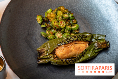 La Bauhinia par Quentin Testart au Shangri La Paris -  le bar de ligne en papillote