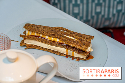 La Bauhinia par Quentin Testart au Shangri La Paris -  millefeuille café de Colombie