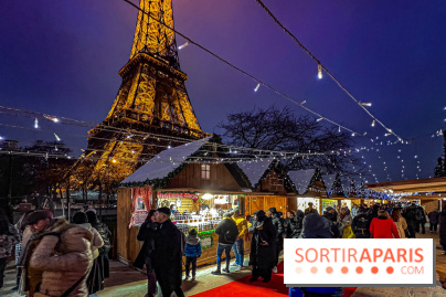 Marché de Noël 2023 au pied de la tour Eiffel - Quai Jacques Chirac