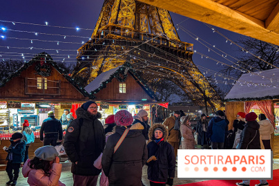 Marché de Noël 2023 au pied de la tour Eiffel - Quai Jacques Chirac