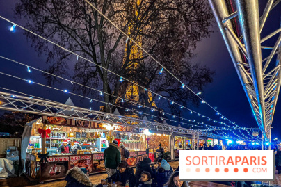 Marché de Noël 2023 au pied de la tour Eiffel - Quai Jacques Chirac