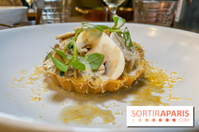 Café César restaurant bistronomique Clichy tarte champignons
