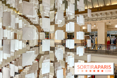 Aux Beaux Carrés, l'exposition de Daniel Buren au Bon Marché Rive Gauche