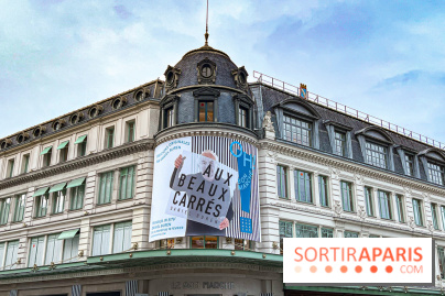 Aux Beaux Carrés, l'exposition de Daniel Buren au Bon Marché Rive Gauche