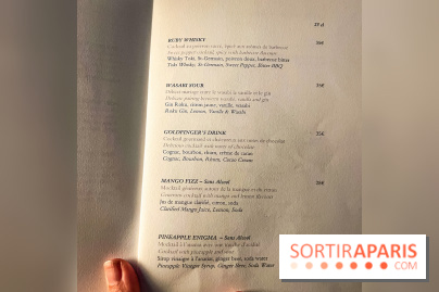 Céleste, le bar éphémère du Cheval Blanc Paris en plein ciel de Paris - carte - menu