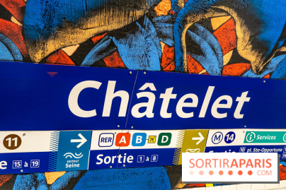 La station de Métro Châtelet re-décoré par des street-artistes