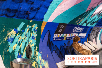La station de Métro Châtelet re-décoré par des street-artistes