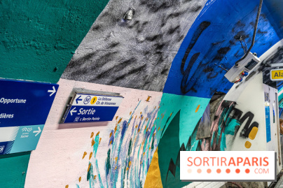 La station de Métro Châtelet re-décoré par des street-artistes