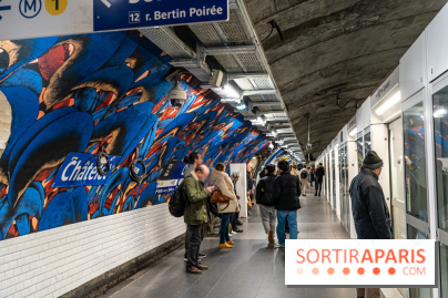 La station de Métro Châtelet re-décoré par des street-artistes