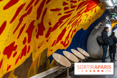 La station de Métro Châtelet re-décoré par des street-artistes