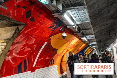 La station de Métro Châtelet re-décoré par des street-artistes