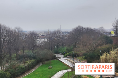 Visuel Paris 20e - parc de Belleville hiver