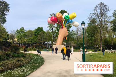 Visuel Paris 8e - printemps Jeff Koons jardin Champs Elysées 