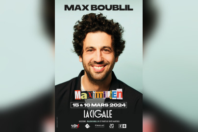Max Boublil à la Cigale en mars 2024 avec son nouveau spectacle, Maximilien