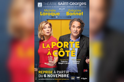 "La Porte à Côté" : une comédie romantique avec Michèle Laroque au Théâtre Saint-Georges