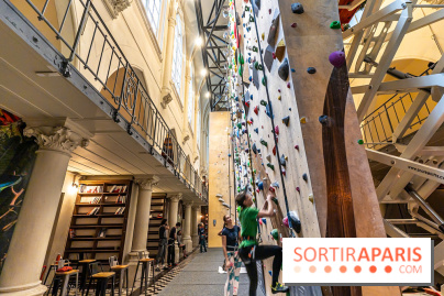 Climbing District Saint-Lazare, la salle d'escalade et espace coworking cachée dans une chapelle -  A7C8006