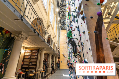 Climbing District Saint-Lazare, la salle d'escalade et espace coworking cachée dans une chapelle