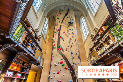 Climbing District Saint-Lazare, la salle d'escalade et espace coworking cachée dans une chapelle