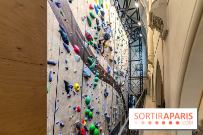 Climbing District Saint-Lazare, la salle d'escalade et espace coworking cachée dans une chapelle -  A7C8021