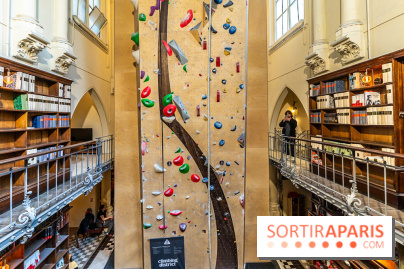 Climbing District Saint-Lazare, la salle d'escalade et espace coworking cachée dans une chapelle