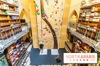 Climbing District Saint-Lazare, la salle d'escalade et espace coworking cachée dans une chapelle -  A7C8027