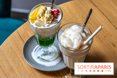 Bêp Việt, le restaurant vietnamien végétarien du 13e, les photos -  dessert 7 couleurs - milkshake