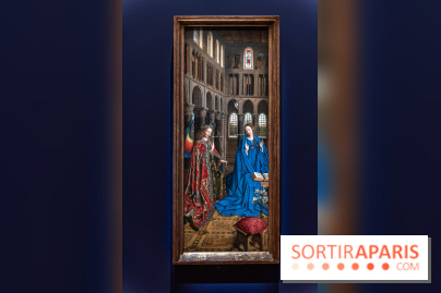 Exposition Revoir Van Eyck, La Vierge du chancelier Rolin au Musée du Louvre - L'Annonciation