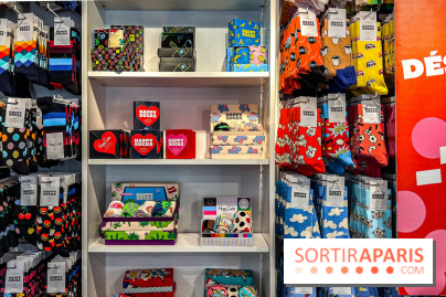 Destockage de chaussettes Happy Socks, adultes et enfants, à Paris