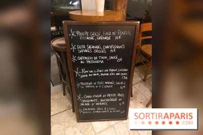 Menu des plats (dépend des saisons)