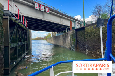 Croisière olympique sur l'île Saint-Denis - écluse de la briche
