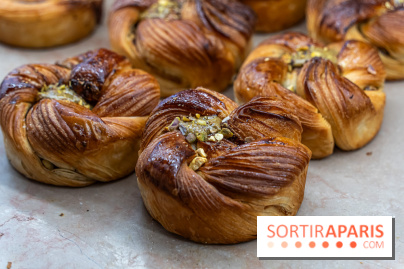 Éveil Boulangerie aux farines anciennes Paris 17e - brioche pistache