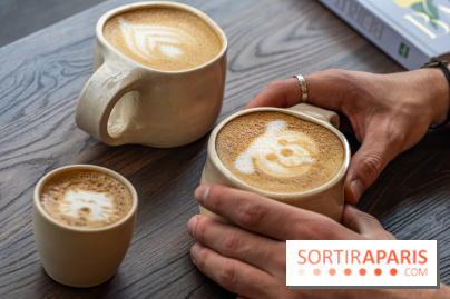 Seven Heaven, le coffee shop dog's friendly et kid's friendly de Paris 11e -  café latte