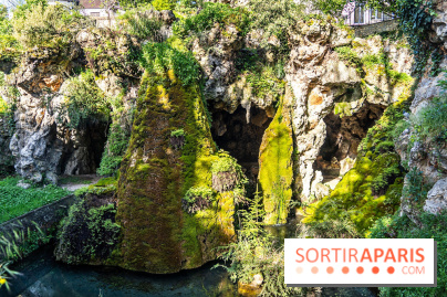 Parc du Dr Fauvel à Villennes sur Seine, grotte et cascades