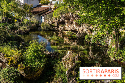 Parc du Dr Fauvel à Villennes sur Seine, grotte et cascades