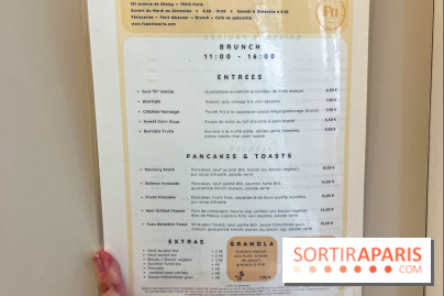 Fu Patisserie et coffee shop Paris 13e - carte - menu