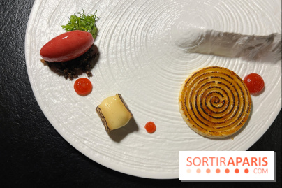 Quelque Part - Reblochon, sorbet fraise cumin