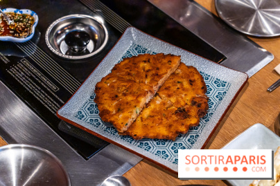 Hwaro Grill, le barbecue Coréen Paris 15e -  galette coreenne