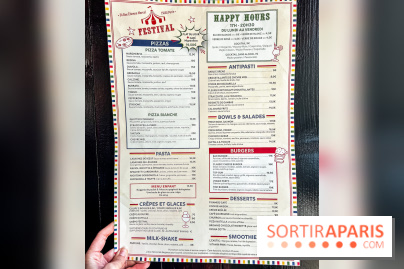 Festival, le café-restaurant rue Étienne Marcel  - carte - menu