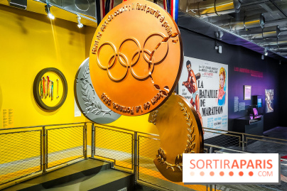 Marathon, la course du messager : l'exposition olympique du Musée de la Poste - nos photos - IMG20240514190942