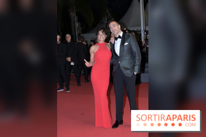 ©Rachid Bellak - Cannes 2024 : Tapis Rouge - The Shrouds  - Michelle Rodriguez et Mohammed Al Turki 