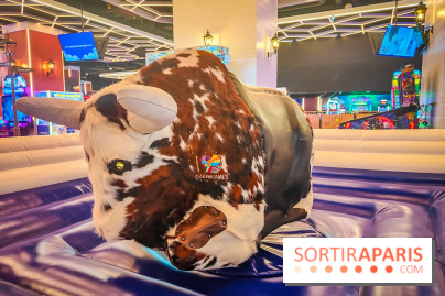 La Tête dans les Nuages - la Défense - taureau mécanique