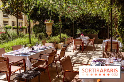 La terrasse jardin Summer de la Bauhinia au Shangri-La Paris
