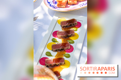 La terrasse jardin Summer de la Bauhinia au Shangri-La Paris