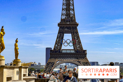 Tour Eiffel anneaux jeux olympiques Paris 2024