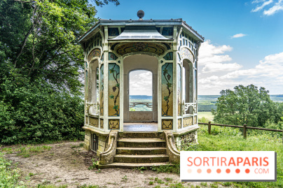 Le kiosque du belvédère de Chatillon à Risny-sur-Seine en Yvelines