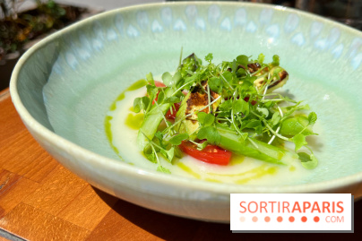 Petit Boutary - Gaspacho d'asperges, avocat poêlé