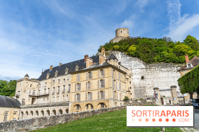 Le Château de la Roche Guyon, le château troglodyte dans le Val-d'Oise - 95 -  vue façade