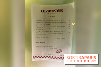 Le Comptoir de crème  - le menu 