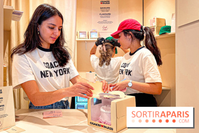 Pop up store Coach et bento cakes offerts aux Galeries Lafayette Champs-Élysées